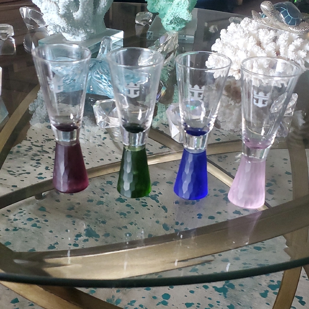 Royal Caribbean shot glasses